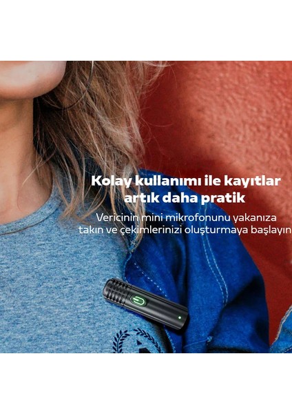 Vuxbeeg UP30 2.4ghz Mini Kablosuz Yaka Mikrofonu Youtuber Ios ANDROID-(5775) - CHT5902-8596 fırsatları