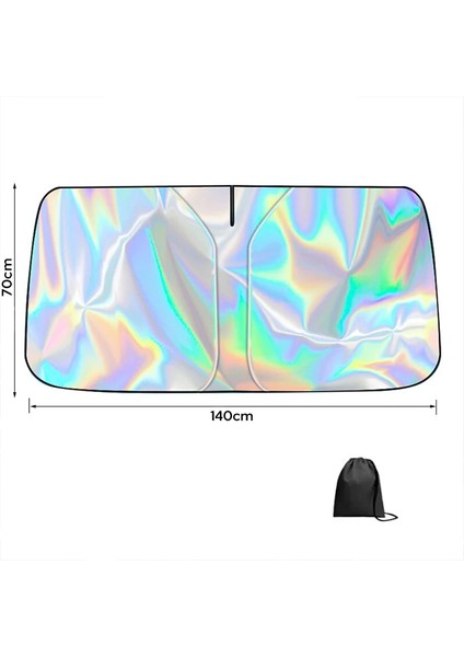 Ally Araba Güneş Gölge Koruyucu Oto Ön Cam GÜNEŞLIK(140CM*70CM) Titanyum Güm? - CHT7885-1358 modelleri
