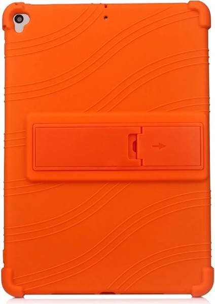 Ipad 7 10.2 Inch- Ipad Air 3 10.5 Inch Kılıf Standlı Darbe Emici Silikon Kılı - CHT4382-8401