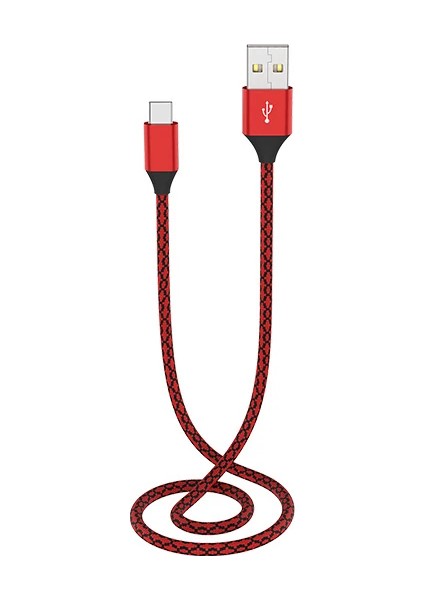 Ally USB Type C 3.0A Hızlı Kopmaz Halat USB Şarj Kablosu 1MM-(5775) - CHT4037-5325 fırsatları
