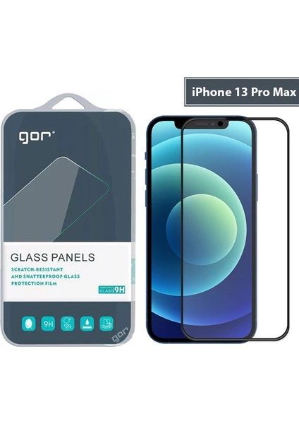 Gor iPhone 13 Pro Max 9d Hardening Tempered Full Cam Ekran KORUYUCU-(5775) - CHT1636-8434