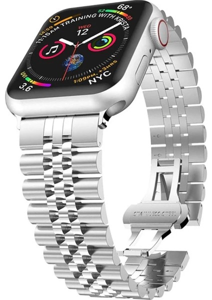 Ally Apple Watch 7-8 41MM 6-5-4 40MM Kayış Kordon Paslanmaz Çelik 3-2-1 38MM-(577 - CHT8939-8678 fiyatları