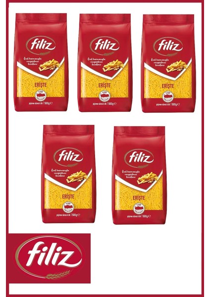 Erişte Makarna 500 Gr. 5 Adet