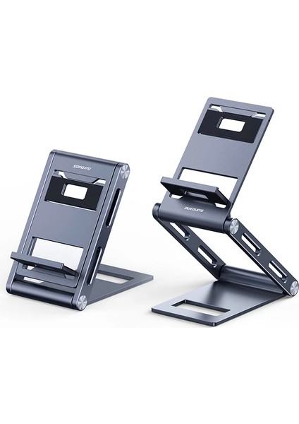 Dux Ducis Z-Shape Alüminyum Alaşımlı Katlanır Telefon STANDI-(5775) - CHT7778-8793
