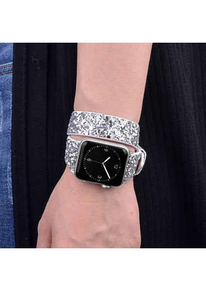 Ally Apple Watch 7-8 41MM 6-5-4 40MM Sim Işlemeli Kayış Kordon 3-2-1 38MM-(5775) - CHT4389-1710 indirimleri