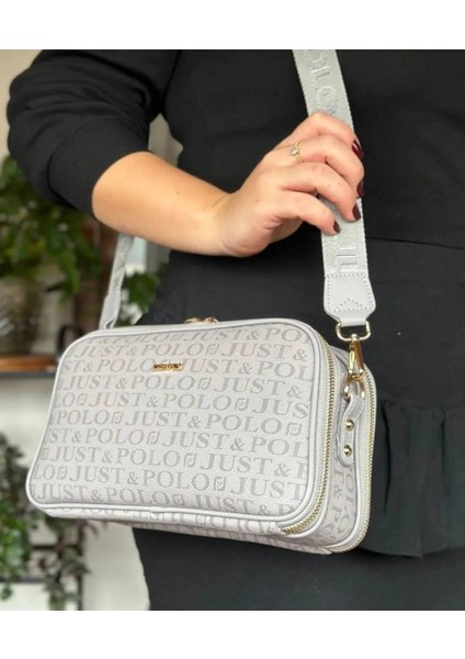 Kadın Orta Boy Baskılı Şık Omuz Çantası ve Cüzdanı Kombin Shopper K232053MH fiyatları