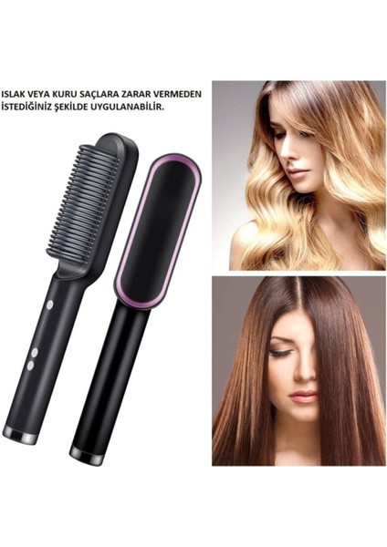 Iyonik Saç Düzleştirici Tarak, Güçlü ve Parlak Saçlar Için Yeni Nesil Tasarım modelleri