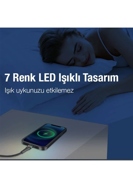 Ally LED Işıklı 27W Type-C To iPhone Lightning Hızlı Şarj Kablosu 1M-(5775) - CHT8439-2161 fırsatları