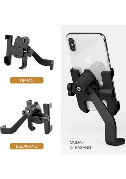 Alüminyum Gövdeli Metal Ayna Bağlantılı Motosiklet Telefon Tutucu 7 Inç Xl - CHT4945-1446 fırsatları