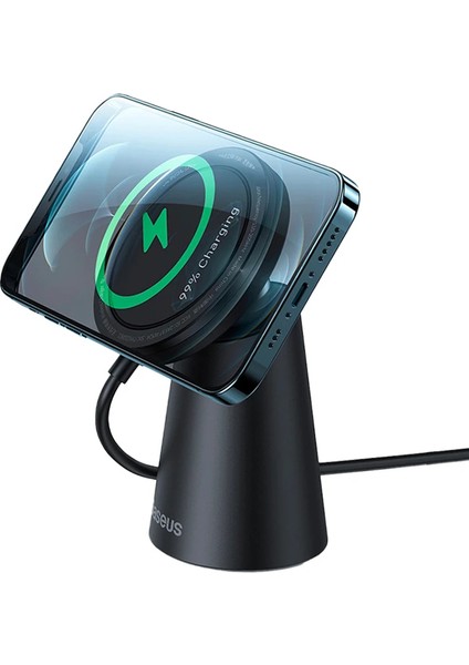 Baseus Simple iPhone 15-14 -13-12 Serisi Manyetik Kablosuz Şarj STANDI-(5775) - CHT1338-2250