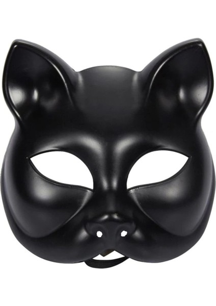 Şık Siyah Renk Lüks Kedi Maskesi, Ev ve Oyun Için Özel Tasarım