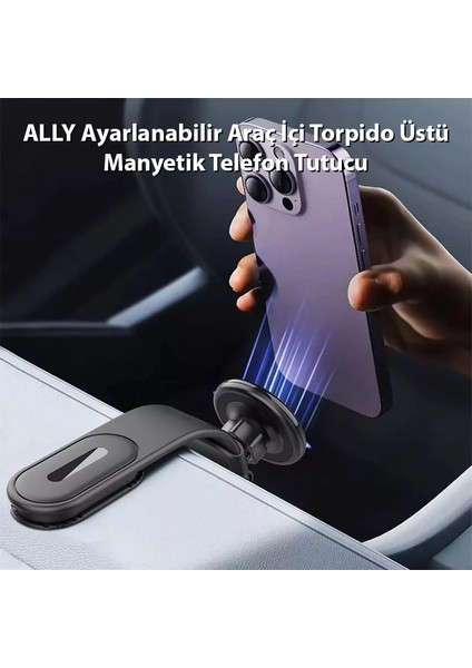 Ally Ayarlanabilir Araç Içi Torpido Üstü Manyetik Telefon TUTUCU-(5775) - CHT5534-5675 fiyatları