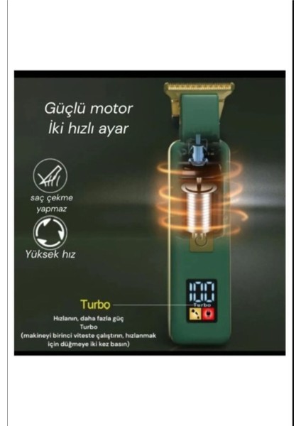 Dijital Ekranlı Profesyonel Çok Fonksiyonlu Saç Sakal Tıraş Makinesi modelleri