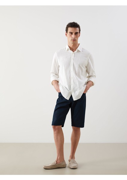 Yeni Sezon Slim Fit Erkek Sort - S51098Z8