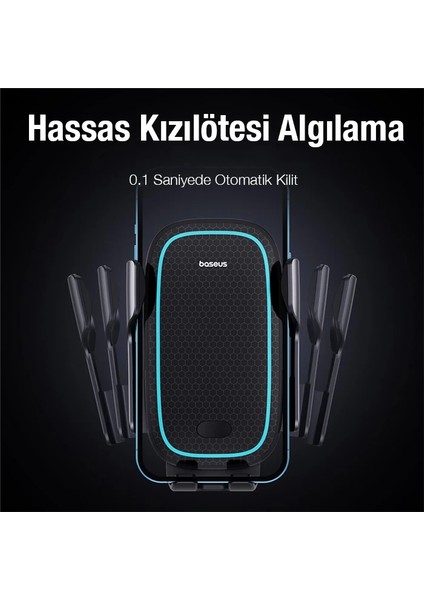 Baseus Milky Way Pro 15W Kablosuz Şarjlı Havalandırma Bölmesi Araç Telefon Tutu - CHT9880-4534 modelleri