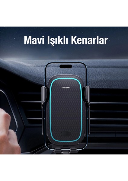 Baseus Milky Way Pro 15W Kablosuz Şarjlı Havalandırma Bölmesi Araç Telefon Tutu - CHT9880-4534 fırsatları