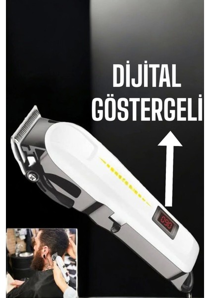 Çok li Tıraş Makinesi Uzun Batarya ve Keskin Bıçaklarla Profesyonel Kullanım indirimleri