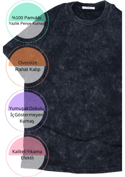 Unisex The Korn Sırt Baskılı Yıkamalı Tişört, Oversize Rock-Metal Baskılı Vintage T-Shirt fırsatları