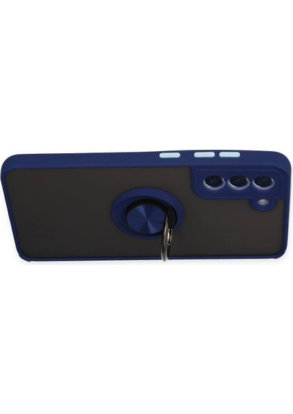 Samsung Galaxy S21 Fe Kılıf Montreal Yüzüklü Silikon Kapak - Lacivert Arbkd modelleri