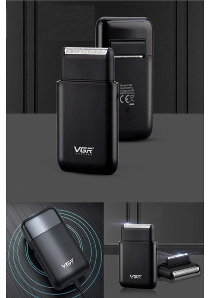 Çift Başlıklı Tıraş Makinesi Siyahlı