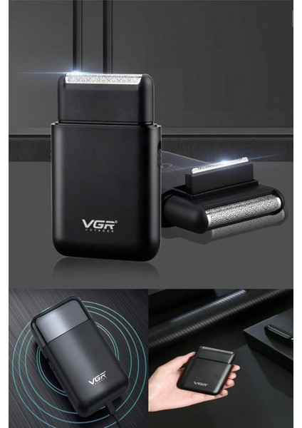 Çift Başlıklı Tıraş Makinesi Siyahlı