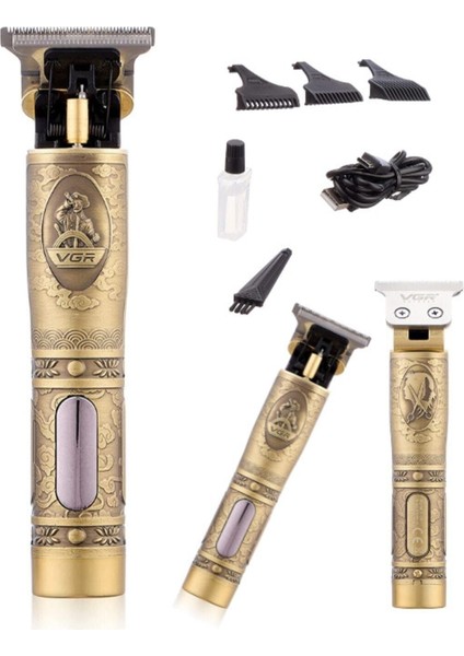 Şarjlı Çok Fonksiyonlu Tıraş Makinesi USB Girişli Sakal ve Vücut Bakımı