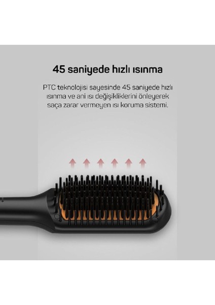 AR5068 Superstar Touch Saç Düzleştirici Fırça, Siyah, Kolay Kullanım modelleri