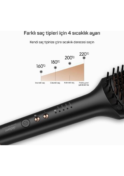 AR5068 Superstar Touch Saç Düzleştirici Fırça, Siyah, Kolay Kullanım fırsatları