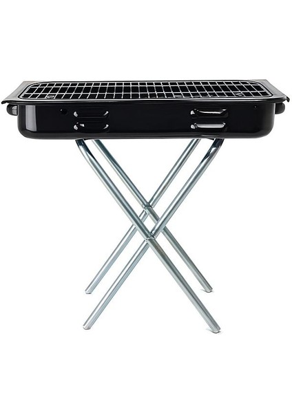 Köşeli Seyyar Ayaklı Mangal Seti Izgara Ayarlanabilir Yükseklik 25 x 40 cm fiyatları