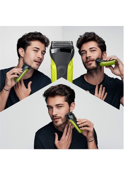 3’ü 1 Arada Kablosuz Kuru Tıraş Makinesi Sarı 300 Bt Vtgrn modelleri