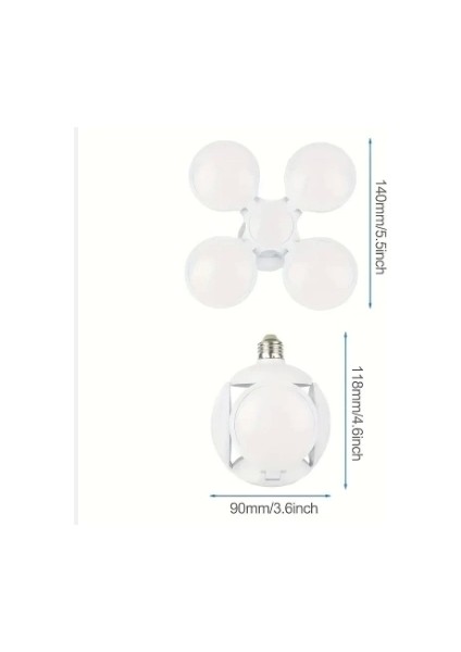 F-1997 LED Futbol Ufo Ampul E27 28W 360 Derece Katlanır Lamba Ac 220V Lamba LED Spot Işık Beyaz Glop LED fiyatları