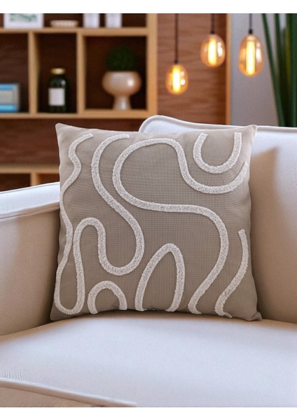 Bohem Tarz Punch Nakışlı Kırlent Kılıfı | 43X43 cm fiyatları