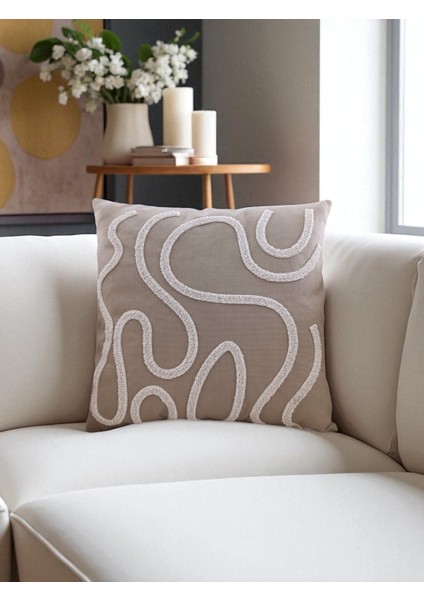 Bohem Tarz Punch Nakışlı Kırlent Kılıfı | 43X43 cm modelleri