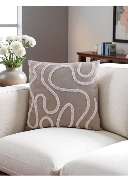 Bohem Tarz Punch Nakışlı Kırlent Kılıfı | 43X43 cm fırsatları