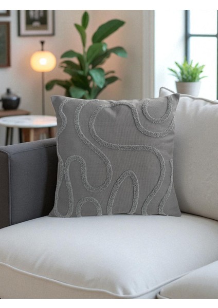 Bohem Tarz Punch Nakışlı Kırlent Kılıfı | 43X43 cm | 2 Adet fırsatları