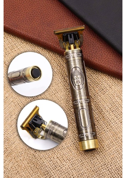 ve Şık Şarjlı Saç ve Sakal Tıraş Makinesi Metalik Tasarım