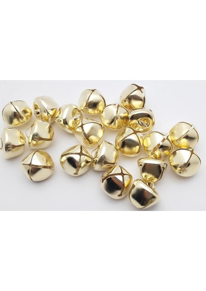 20 Adet Altın Renkli, 2 cm Çapında Çıngırak Çanı, Şık ve Zarif Detaylar Için Ideal.