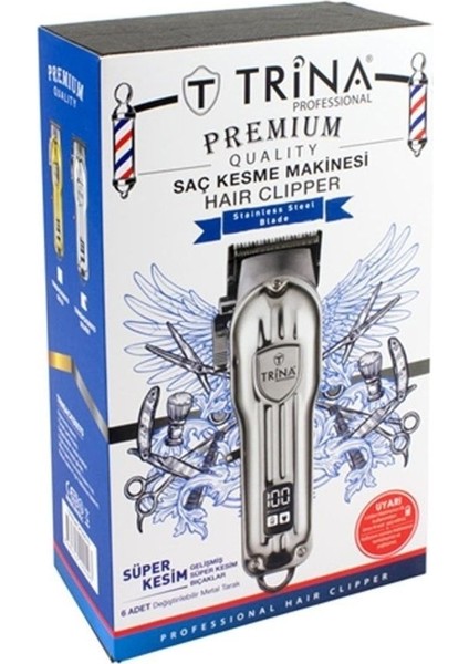 Gümüş Profesyonel Saç Kesme Makinesi