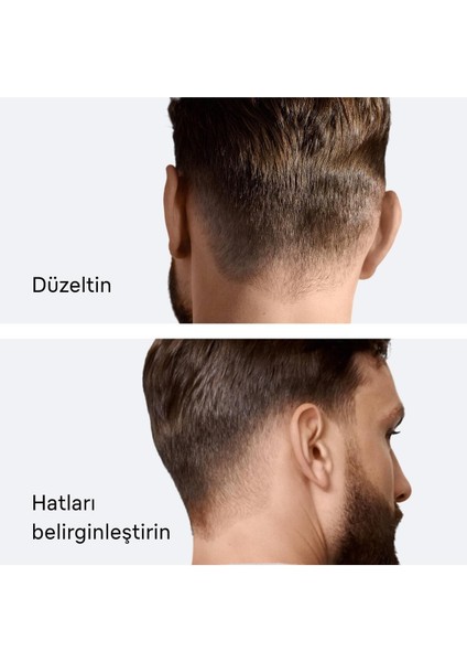 Gri Saç Kesme Makinesi 17 Uzunluk 5 Aksesuar Keskin Bıçak indirimleri