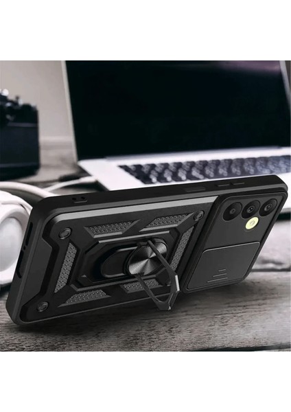 Samsung Galaxy S24 Fe Pars Lens Yüzüklü Silikon - Siyah Arbkd modelleri