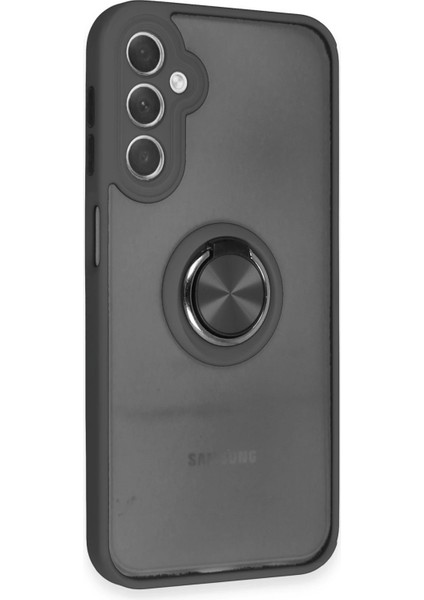 Samsung Galaxy A24 4g Kılıf Montreal Yüzüklü Silikon Kapak - Siyah Arbkd fiyatları