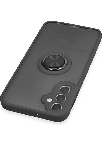 Samsung Galaxy A24 4g Kılıf Montreal Yüzüklü Silikon Kapak - Siyah Arbkd fırsatları