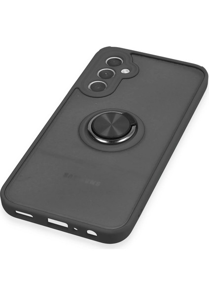 Samsung Galaxy A24 4g Kılıf Montreal Yüzüklü Silikon Kapak - Siyah Arbkd indirimleri