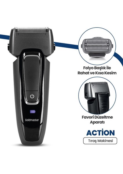 Kablosuz Tıraş Makinesi Siyah