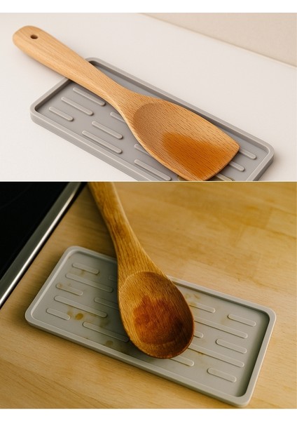 Sabunluk Altlığı Kaymaz Silikon Tezgah Koruyucu Mutfak Süngerlik Banyo Sıvı Sabun Organizer 27 cm x 11CM indirimleri
