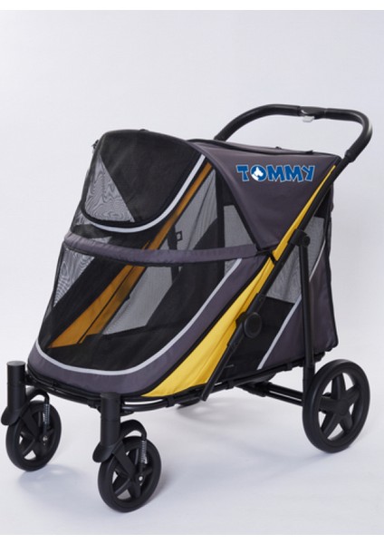 Evcil Hayvan Arabası Gri 112*65*100CM Max 40KG Arbkd