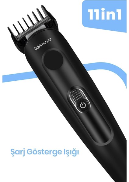 Çelik Bıçaklı Çok Fonksiyonlu Erkek Bakım Seti Hızlı Şarj Siyah modelleri