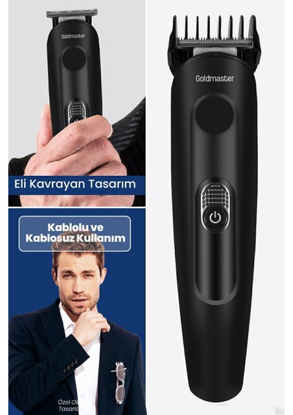 Çelik Bıçaklı Çok Fonksiyonlu Erkek Bakım Seti Hızlı Şarj Siyah fırsatları