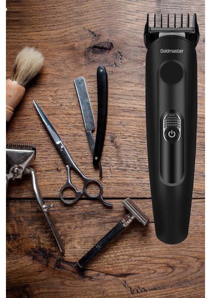 Çelik Bıçaklı Çok Fonksiyonlu Erkek Bakım Seti Hızlı Şarj Siyah