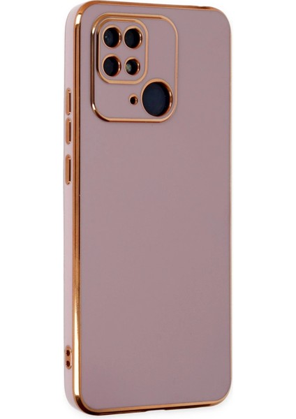 Xiaomi Redmi 10C Kılıf Volet Silikon - Mor Arbkd